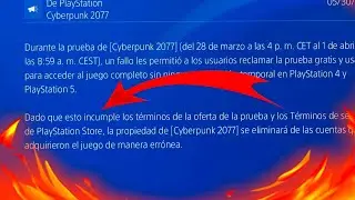 ¡¡CUIDADO SONY ADVIERTE x CYBERPUNK 2077 GRATIS!!😱