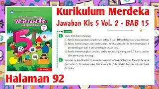 Matematika Kelas 5 Volume 2 Halaman 92 kurikulum Merdeka | Kelas 5 Hal 92 kumer