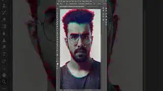 Graphixacy glitch photoshop action #shorts