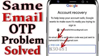 An Email With A Verification Code Was Just Sent To || Gmail Recovery Without Phone Number || Gmail