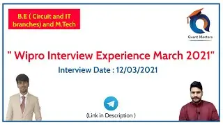 WIPRO-NLTH Interview Experience March 2021| Interview Date 12th March 2020 | 