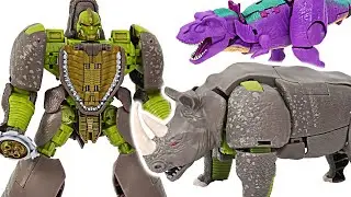 Transformers Kingdom Rhinox! Transform into a rhino! | DuDuPopTOY
