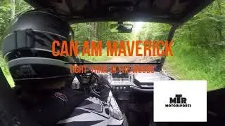 Can Am Maverick Trail Narrow Woods Ride