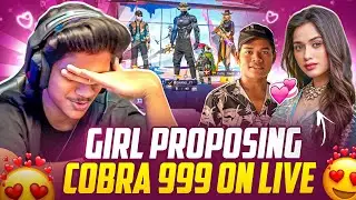 😍 GIRL PROPOSING 🌹 PRANK ON COBRA 999 😂 | HE ROSTED 💀 HER 🤣 | FREE FIRE IN TELUGU  #dfg #freefire