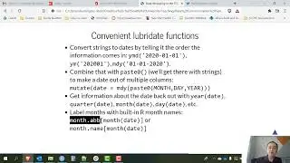 Working with Date Variables in R - Data Wrangling in the Tidyverse, Ep 12