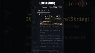 🔴   Convert List to String in Python