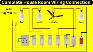Complete Electric Board वायरिंग कैसे करें | Switch Board Connection Wiring With Wiring Diagram
