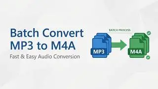 How to batch convert MP3, WAV and other audio formats to M4A?