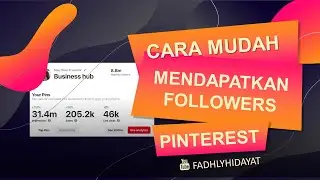 Cara mudah mendapatkan follower pinterest