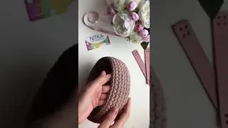 Корзина из трикотажной пряжи