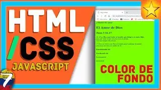 ▶ Cómo Cambiar el COLOR DE FONDO 🌈 de los elementos de una Página Web【HTML / CSS / JAVASCRIPT】