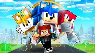 ENTREI no MUNDO DO SONIC no MINECRAFT! 😱 *Sonic existe de verdade*