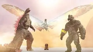 Godzilla X Kong: The New Empire | Egypt Battle |Stop Motion Animation