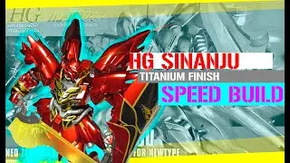 HGUC MSN-06S SINANJU [TITANIUM FINISH] | SPEED BUILD #gundam #gunpla #modelkit #mobilesuit