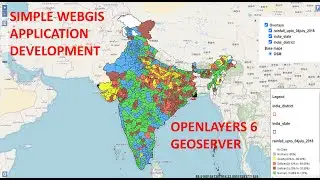 WebGIS application development using Openlayers 6  and Geoserver - part1