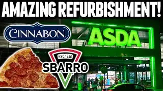 Biggest ASDA in UK Shopping VLOG | Cinnabon! Sbarro!