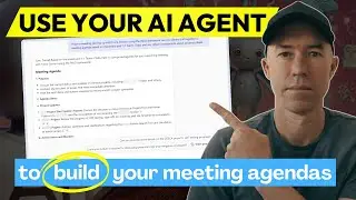 Use Copilot as your AI Agent to create meeting agendas