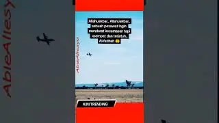 Allahuakbar!!! KAPAL TERBANG TAK SEMPAT MENDARAT DENGAN  CEMAS