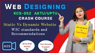 What is the Difference between Static and Dynamic Website? | W3C standards and Recommendations