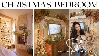 DECORATE WITH ME FOR CHRISTMAS | DIY Paper bag Snowflakes | Winter Wonderland Christmas Decor