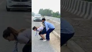 College couple ne kiya stunt😍 