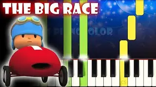 The Big Race - Pocoyo | Piano Tutorial | Karaoke
