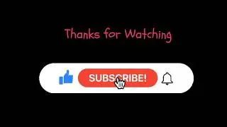 Free Subscribe Button | No copyright | YouTube Intro and End Screen | Thanks for Watching