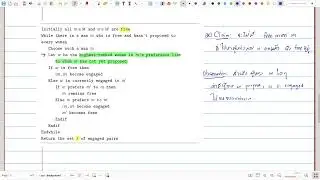 01204313/66 Algorithms 01-2: Stable matching - termination & stability