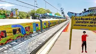 TRAINS HIGH SPEED CROSSING INDIAN RAILWAY | Train Simulator | Railworks | Train Videos | @NTG