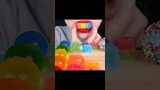 ASMR RAINBOW POP IT, FROZEN NIK-L-NIP, KOHAKUTO 무지개 팝잇, 무지개 코하쿠토 닉클립 #shorts #mukbang #asmr #food