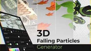 3D Falling Particles Generator - After Effects Template