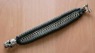 Прошитый трилобит из паракорда / Paracord trilobite bracelet