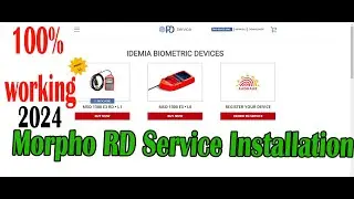 Morpho Rd Service Driver Installation 2024 #morpho #rdservice #rdinstallation