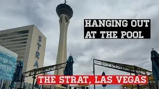 Strat, Las Vegas.  Hanging out at the pool