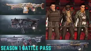 *NEW* SEASON 1 BATTLE PASS REWARDS SHOWCASE & IN GAME VIEW | COD MOBILE