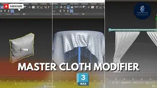 Creating Stunning Fabric Effects in 3DS Max with Cloth Modifier: Follow Along Tutorial |Hindi 