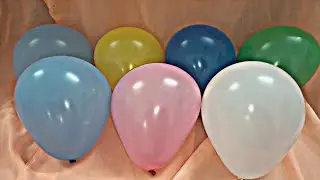 FAN color balloon pop stick with Flowers Balloons !!