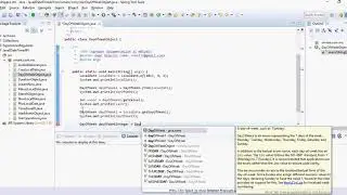 Programacion Java - DayofWeek Object