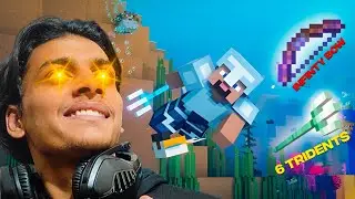 GETTING THE TRIDENT AND THE INFINTY BOW!! [Minecraft Pe Survival Ep-11]