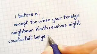 Improve your handwriting through a beautiful print text | Mnemonic rule 