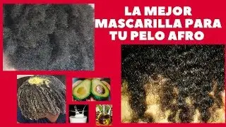 Para el Cabello afro Seco, Maltratado ,QUEBRADIZO, dañado y Sin BRILLO