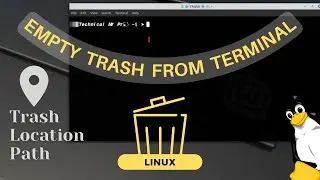 Clearing Trash in Ubuntu via Terminal | Delete Trash files