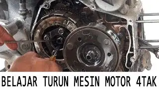 STEP BY STEP BONGKAR MESIN MOTOR 4TAK