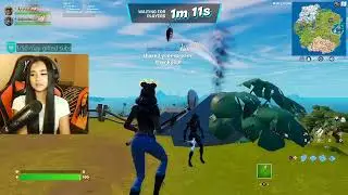 DQ1R SOLO SQUAD 1 VS 4 GAMEPLAY WITH GIRL #30 | Fornite