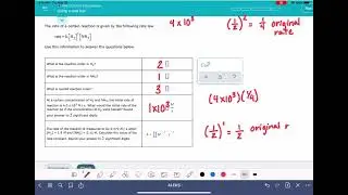 ALEKS: Using a rate law