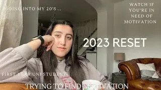 an UNMOTIVATED LAW STUDENT trying to find MOTIVATION in 2023- RESET- entering my 20's 🤔