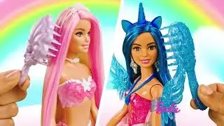 Λαμπάδα Barbie Γοργόνα Μαγική Μεταμόρφωση & Barbie Πριγκίπισσα Ζαφειριού