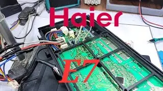 Haier Dc inverter ac E7 error code outdoor pcb Dc inverter ac pcb training center and institute