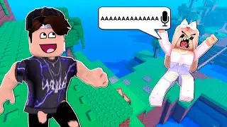 GRITE PARA PULAR NESSE PARKOUR DO ROBLOX! MUITO ENGRAÇADO! 🤣 - Roblox