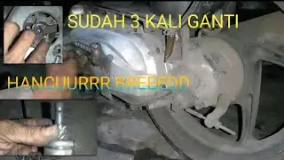 Gear gigi slah Honda spacy hancur breed